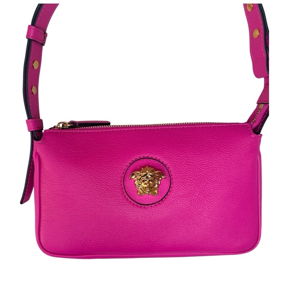 Versace La Medusa Fuchsia Shoulder Bag - Picture 4 of 8